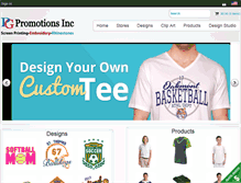 Tablet Screenshot of pgpromotionsinc.com